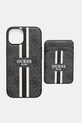 Guess husă pentru telefon iPhone 15 pentru telefon negru GUBPHCP15SP4RPSK