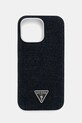 Guess etui na telefon iPhone 16 Pro Max na telefon czarny GUHMP16XRJFWTLK