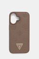 Guess etui na telefon iPhone 16 na telefon brązowy GUHMP16SPGBTMW