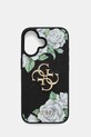 Guess etui na telefon iPhone 16 na telefon czarny GUHCP16SPGROP4MK