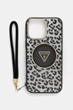 Guess etui na telefon iPhone 16 Pro Max na telefon czarny GUHMP16XHLORSSK