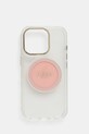 Чохол на телефон Guess iPhone 16 Pro для телефону рожевий GUHMP16LHTDRCEDP