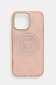 Obal na telefon Guess iPhone 16 Pro Max na mobil růžová GUHMP16XHG4PRTGP