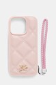 Karl Lagerfeld etui na telefon iPhone 16 Pro na telefon różowy KLHCP16LPSQSKLSMSP