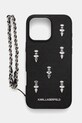 Чехол на телефон Karl Lagerfeld iPhone 16 Pro Max для телефона чёрный KLHCP16XPSADJSK