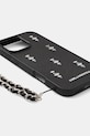 Obal na telefon Karl Lagerfeld iPhone 16 Pro Max KLHCP16XPSADJSK černá AA00