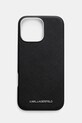Чохол на телефон Karl Lagerfeld iPhone 16 Pro Max для телефону чорний KLHMP16XPSAFWMCK
