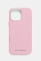 Θήκη κινητού Karl Lagerfeld iPhone 16 Pro Max για τηλέφωνο ροζ KLHMP16XPSAFWMCP