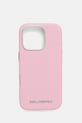 Θήκη κινητού Karl Lagerfeld iPhone 16 Pro για τηλέφωνο ροζ KLHMP16LPSAFWMCP