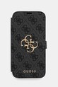 Чохол на телефон Guess iPhone 16 Plus 6.7" аплікація чорний GUBKP16M4GMGGR