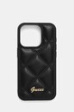 Guess etui na telefon iPhone 15 Pro 6.1" na telefon czarny GUHCP15LPSQSQSK