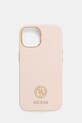 Guess husă pentru telefon iPhone 15 / 14 / 13 6.1" pentru telefon roz GUHCP15SM4DGPP