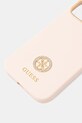 Guess husă pentru telefon iPhone 15 / 14 / 13 6.1" GUHCP15SM4DGPP roz AA00