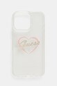 Guess etui na telefon iPhone 16 Pro Max 6.9" na telefon transparentny GUHCP16XHCHGSPT