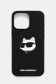 Karl Lagerfeld husă pentru telefon iPhone 16 Pro Max 6.9" pentru telefon negru KLHMP16XSCHPPLK