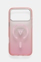 Guess etui na telefon iPhone 17 Pro Max na telefon różowy GUHMP17XHGTMLCGP