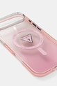 Guess etui na telefon iPhone 17 Air GUHMP17MHGTMLCGP różowy AA00