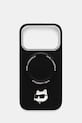 Karl Lagerfeld etui na telefon iPhone 17 Pro na telefon czarny KLHMP17LPSMLRCHK