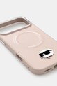 Karl Lagerfeld etui na telefon iPhone 17 Pro Max KLHMP17XPSMLRCHP różowy AA00