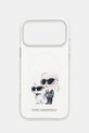Karl Lagerfeld etui na telefon iPhone 17 Pro Max na telefon biały KLHMP17XHMKCAQOH