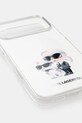 Karl Lagerfeld etui na telefon iPhone 17 Pro Max KLHMP17XHMKCAQOH biały AA00