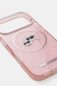 Karl Lagerfeld husă pentru telefon iPhone 17 Pro KLHMP17LHMKBKCHOP roz AA00