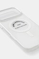 Karl Lagerfeld etui na telefon iPhone 17 Pro Max KLHMP17XHKRSGPT transparentny AA00