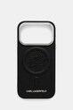Karl Lagerfeld etui na telefon iPhone 17 Pro na telefon czarny KLHMP17LPGFKLRDK