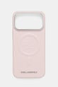 Karl Lagerfeld husă pentru telefon iPhone 17 Pro Max pentru telefon roz KLHMP17XPGFKLRDP