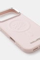 Karl Lagerfeld husă pentru telefon iPhone 17 Pro Max KLHMP17XPGFKLRDP roz AA00