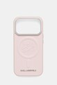 Karl Lagerfeld etui na telefon iPhone 17 Pro na telefon różowy KLHMP17LPGFKLRDP