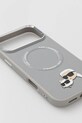 Karl Lagerfeld etui na telefon iPhone 17 Pro Max KLHMP17XPSMLRKCG szary AA00