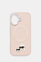 Karl Lagerfeld etui na telefon iPhone 17 aplikacja różowy KLHMP17SPSMLRKCP