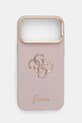 Guess etui na telefon iPhone 17 Pro Max na telefon różowy GUHCP17XPCS4GSP