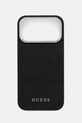 Guess etui na telefon iPhone 17 Pro Max wzorzyste czarny GUHMP17XPSPOSSSK