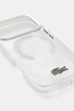 Lacoste etui na telefon iPhone 17 Pro LCHMP17LUGTEH transparentny AA00