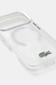 Lacoste etui na telefon iPhone 17 Pro LCHMP17LUGTEH transparentny AA00