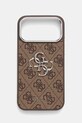 Guess etui na telefon iPhone 17 Pro Max na telefon brązowy GUHCP17XP4G4SMCW