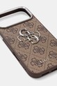 Guess etui na telefon iPhone 17 Pro Max GUHCP17XP4G4SMCW brązowy AA00