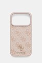 Guess etui na telefon iPhone 17 Pro na telefon różowy GUHMP17LP4SM4MP