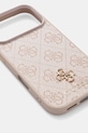 Guess etui na telefon iPhone 17 Pro GUHMP17LP4SM4MP różowy AA00