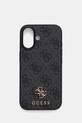 Guess etui na telefon iPhone 17 na telefon czarny GUHMP17SP4SM4MK