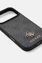 Guess etui na telefon iPhone 17 Pro GUHMP17LP4SM4MK czarny AA00