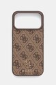Guess etui na telefon iPhone 17 Pro Max aplikacja brązowy GUHMP17XP4SM4MW