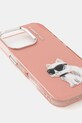 Чехол на телефон Karl Lagerfeld iPhone 16 Pro KLHCP16LHMCHAQP розовый AA00