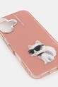 Чохол на телефон Karl Lagerfeld iPhone 16 KLHCP16SHMCHAQP рожевий AA00