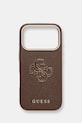 Guess custodia per telefono iPhone 17 Pro custodia per telefono marrone GUHCP17L5PS4RGGW