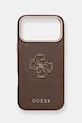 Puzdro na mobil Guess iPhone 17 Pro Max na mobil hnedá GUHCP17X5PS4RGGW