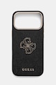 Puzdro na mobil Guess iPhone 17 Pro Max nášivka čierna GUHCP17X5PS4RGGK