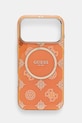 Puzdro na mobil Guess iPhone 17 Pro Max na mobil oranžová GUHMP17X5HPOEDO